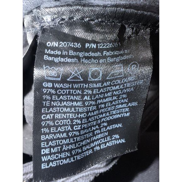 H & M women’s New slim straight regular fit high waisted ankle black jeans - Picture 13 of 16